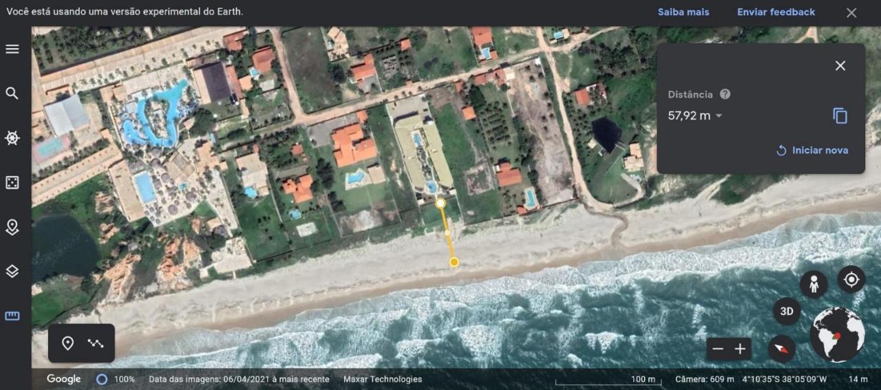Apartamento a 60 metros para pé na areia - The Fountains - apto 105 Beberibe Esterno foto